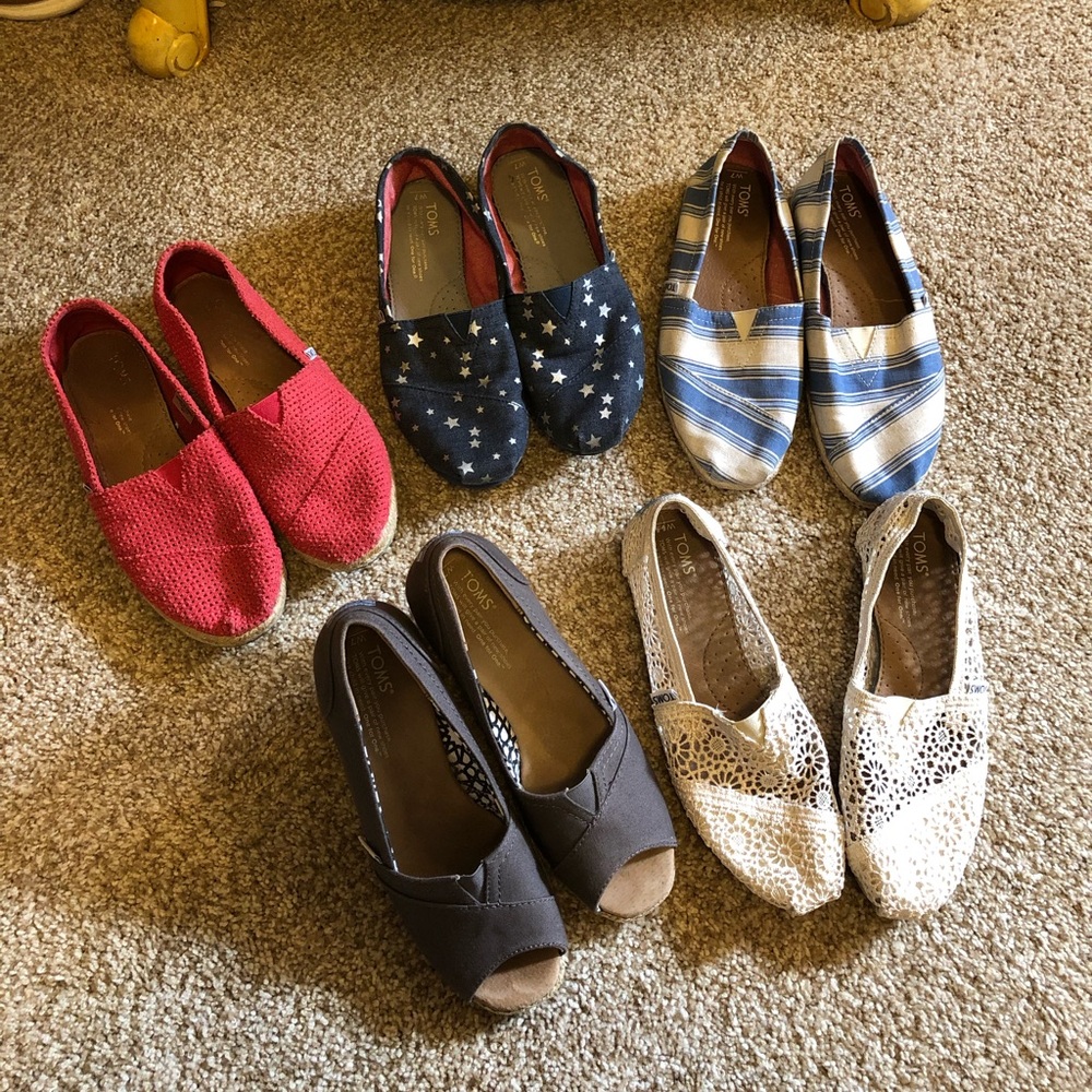 Lot of toms 10 a piece or all for 40